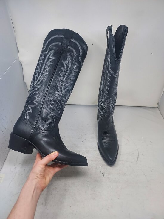Tecovas Shoes - Tecovas WOMENS Black Midnight The Abby Cowboy Tall Boot